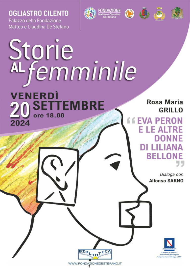 “Storie al Femminile”, donne e società con Rosa Maria Grillo