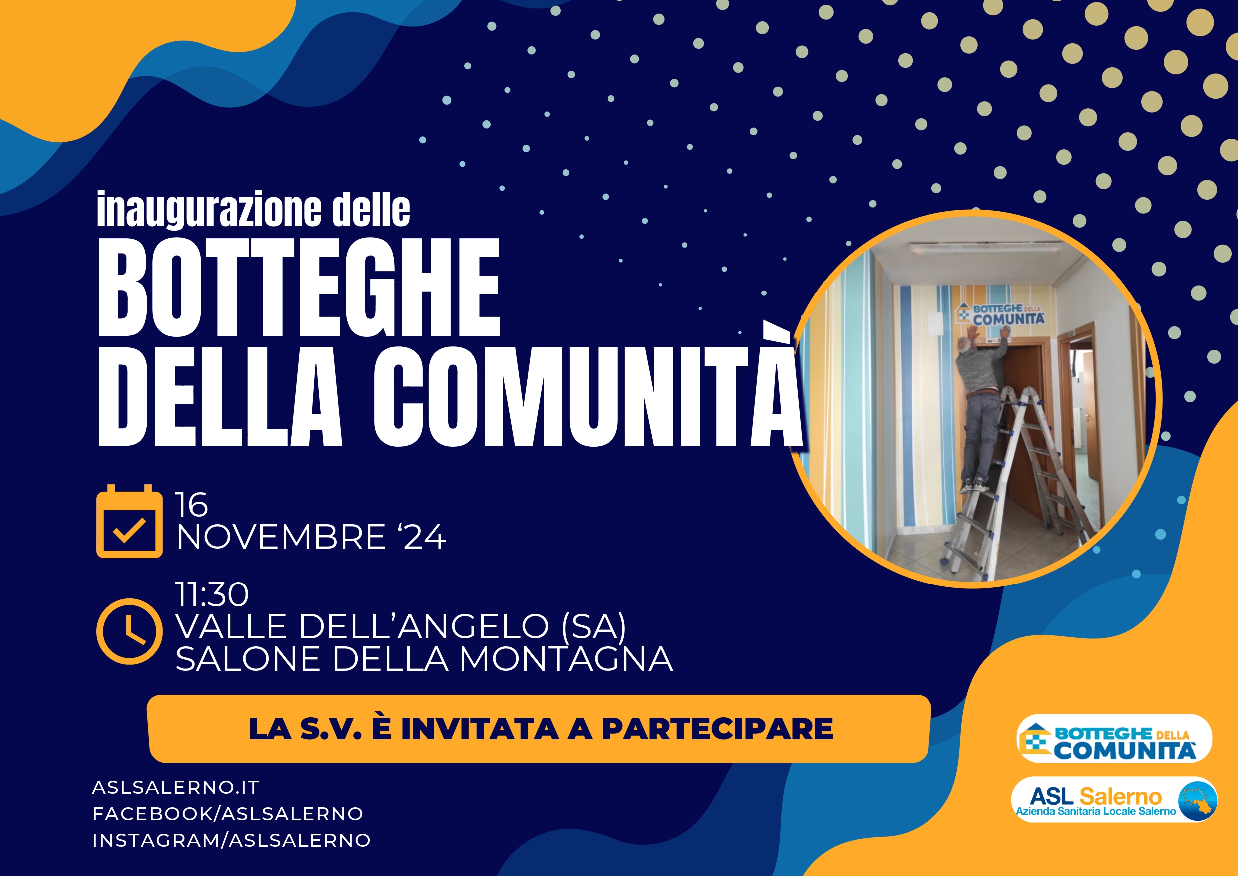 Inaugurazione delle Botteghe della Comunità dell’Asl Salerno a Valle dell’Angelo