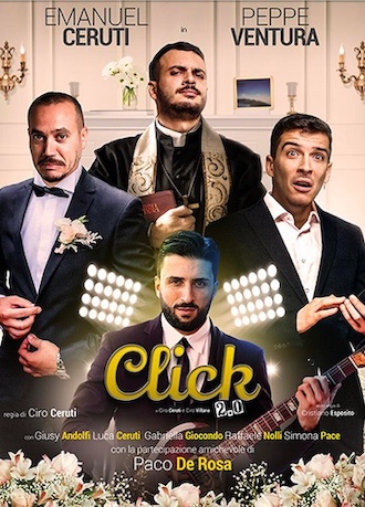 “Click 2.0”: da Ciro a Emanuel Ceruti, il passaggio generazionale della commedia teatrale va in scena al Teatro Cilea