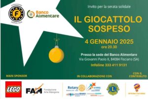 “Il Giocattolo Sospeso”: il 4 gennaio una serata solidale per regalare sorrisi ai bambini